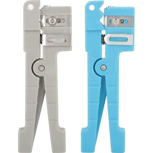 Fiber Optic Jacket Stripper Coaxial Cable Stripping Cutter Tool Cable Cutter Crimper 45-163 + 45-162