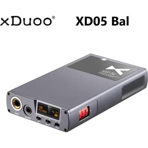 XDUOO XD05 BAL Dual ES9038 Chip Decoder Bluetooth Protable HIFI Balanced DAC Headphone Amplifier AMP 1000mW output DSD512
