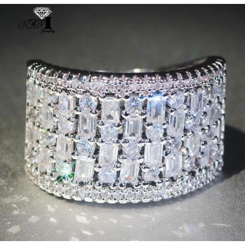 YaYI Jewelry Fashion Princess Cut Prong Setting White AAA Cubic Zirconia Silver Color Engagement Wedding Party Leaves Gift Rings