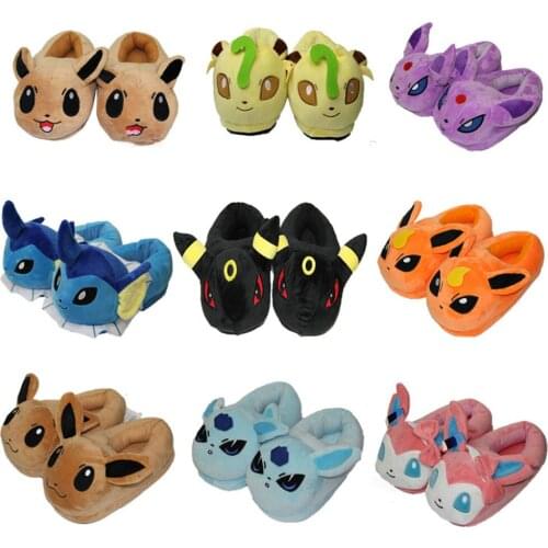 Winter plush cotton slippers anime cartoon role playing male ladies slippers cute family shoes adult model