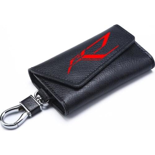 3D cowhide Key key case Holder Chain Collection Keychain for MV AGUSTA F4R F4 R Motorcycle Badge Keyring