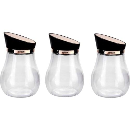 Alpha 3 pcs Medium Jar Set Rose Gold kitchen decoration tableware presentation storage storage jar suit