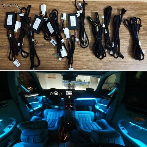 For Benz C GLC w205 X253 3 upgrade to 64 colors Car Air Vent Ambient light Interior Tweeter Decorative illumination LED Lamp