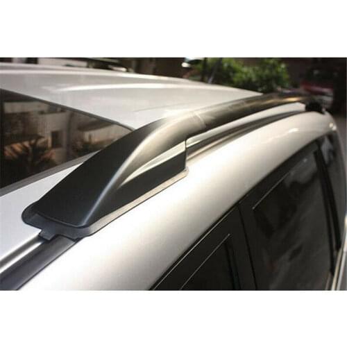 For Toyota Rav4 2006 - 2012 Black Top Roof Rails Rack Luggage Carrier Side Bars Car modification Auto parts