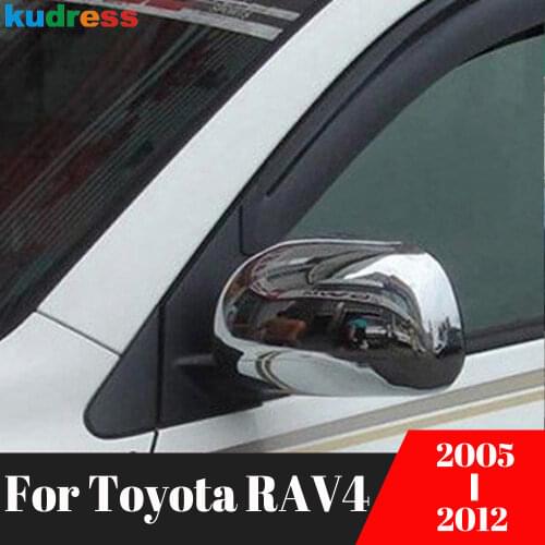For Toyota RAV4 2005 2006 2007 2008 2009 2010 2011 2012 Third Generation ABS Chrome Rearview Mirror Cover Rearview Mirrors Trim