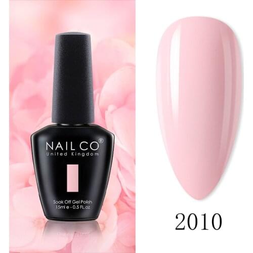 NAILCO 15ml Summer Color Gel Nails Polish UV/LED Glitter Nail Gel Soak Off Semi Permanent Manicures Base Top Coat Primers