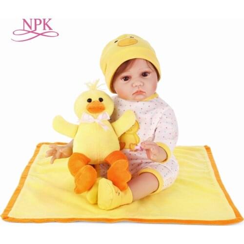 NPK 22inches Reborn Dolls Kids Toys Cute Princess DIY Dolls Girl Brinquedos Gifts Baby Accompany Toys Enlightenment Dolls