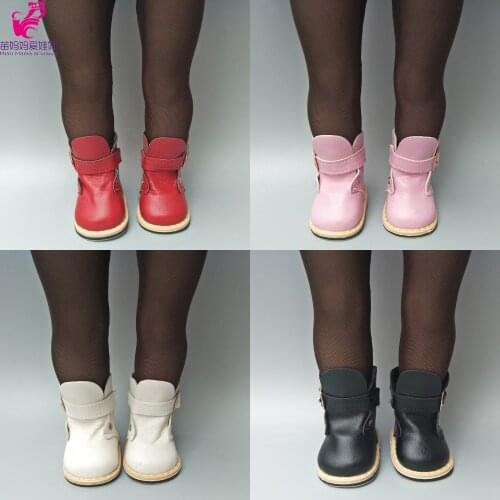 Doll boots Pu leather Boots fit 43cm baby dolls shoes 18 inch girl doll boots