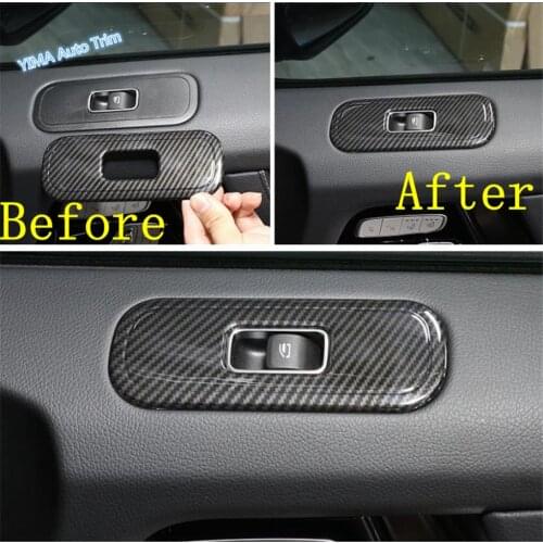 Lapetus Auto Styling Armrest Window Glass Lift Button Air Condition AC Panel Cover Trim Fit For Mercedes-Benz G Class 2019 2020