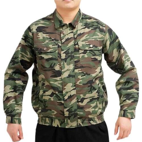 Air Conditioned Jacket Camouflage Cooling Men USB Long Sleeve Sun Protection Coat with Fan Office Cooling Jacket