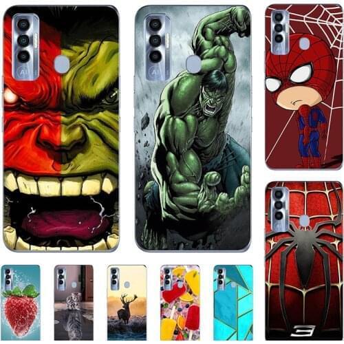 Soft Case For Tecno Spark 7 KF6j 7P KF7j Spark7 Pro Phone Cover Cartoon Fundas Super Hero Coque Bumber Cat Shell