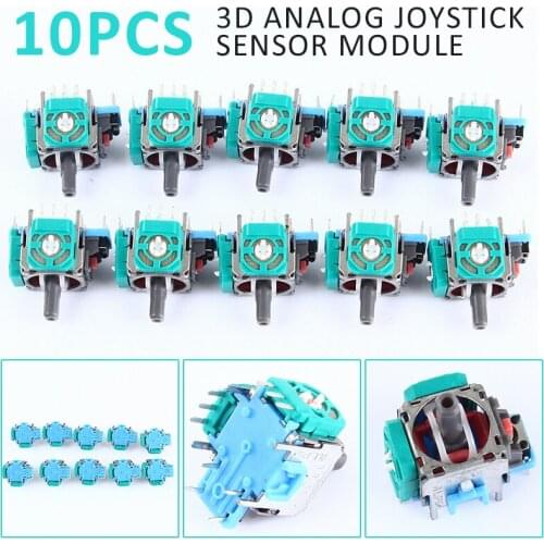 New 10Pcs 3D Sensor Module Joystick Analog Stick Gamepad Controller Repair Parts For PS4 Dualshock Controller