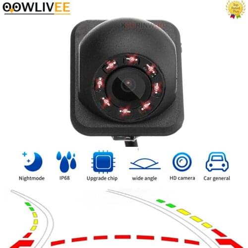 OOWLIVEE Intelligent System Camera Reverse Car Dynamic Night Vision 8 Lights Universal for Toyota/bmw/Caravan/Volkswagen a4 b9