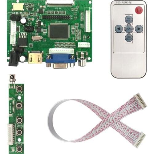 LCD TTL LVDS Controller Board HDMI VGA 2AV 50PIN for AT070TN90 92 94 Support Automatically VS-TY2662-V1 Driver Board