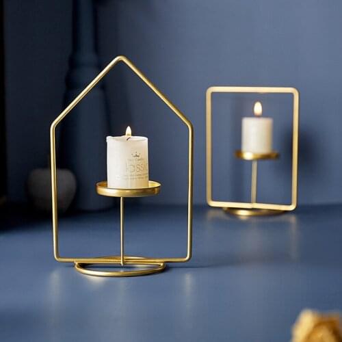 Candle Holder Home Candlelight Dinner Props Nordic Ins Simple And Modern Candlestick Decoration Decoracion Hogar Moderno velas