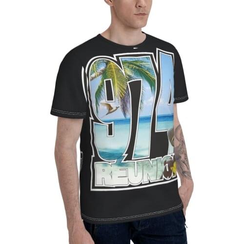 Promo Baseball Reunion Island 974 T Shirtby Sjp974run(2) T-shirt Funny Mens T Shirt Print Novelty R248 Tops Tees European Size