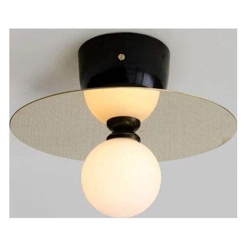 Nordic LOFT bronze ceiling light industrial wind UFO bedroom aisle balcony study ceiling light
