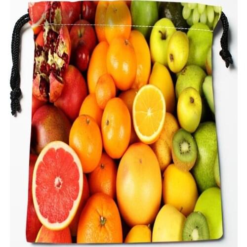 New Arrilval oranges Drawstring Bags Custom Storage Printed Receive Bag Compression Type Bags Size 18*22cm Storage Bags