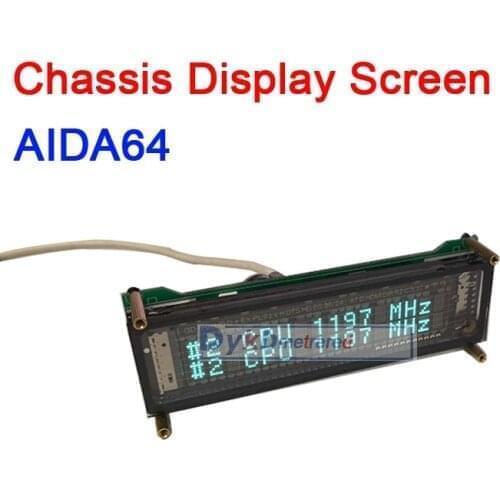 USB2VFD AIDA64 Chassis Display Screen VFD Display Clock AIDA64 Secondary Screen Desktop Chassis Secondary Screen