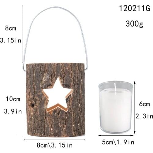 VIP Christmas Party Candlelight Dinner Wooden Candle Holder Romantic Valentines Day Dining Table Ornaments Home Decorations