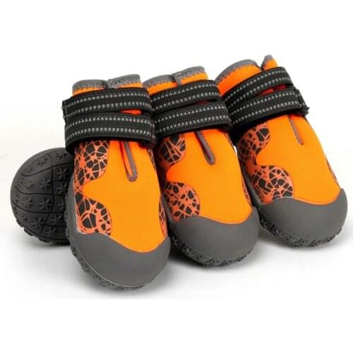 4pcs/set Pet Dogs Shoes Paw Care Waterproof Anti-slip Boots Footwear Thick Warm Pet Shoes For Cats Puppy Dogs Pet Dog Accessory