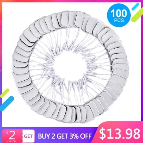 5x5cm high quality Nerve Stimulator Silicone Gel Electrode Pads Tens Electrodes Digital Therapy Machine Massage 2mm Plug