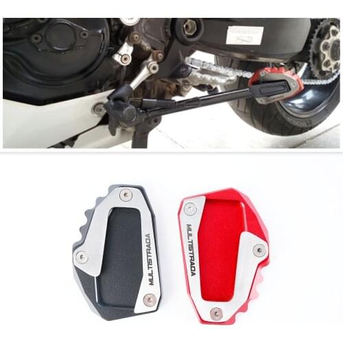 Motorcycle Side Stand Enlarger Parking Kickstand Enlarge Plate For Ducati Multistrada 950 1000 1200 1260 Accessoire Moto