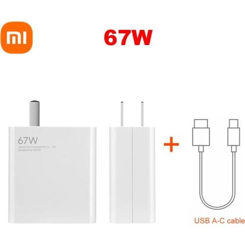 Xiaomi 67W Fast Charger USB to Type-c for Xiaomi 11 Pro Xiaomi 11 Ultra 36 Minutes Fully Charged for Macbook laptop air Notebook
