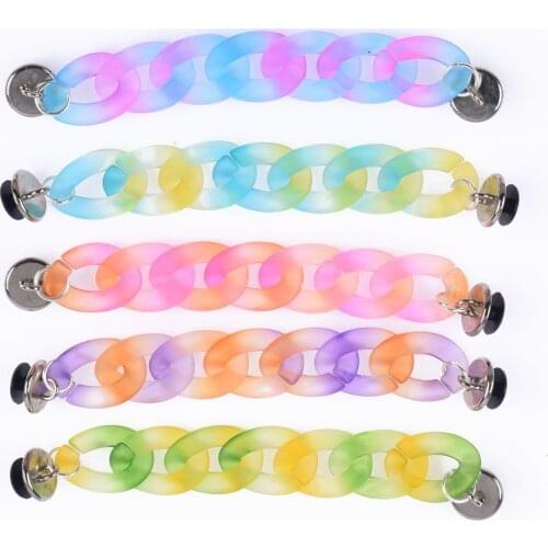 1 Pcs New Croc Designer Chain Shoe Charms Accessories Decoration for Croc Clog Shoes Pendant Buckle for Girl Gift