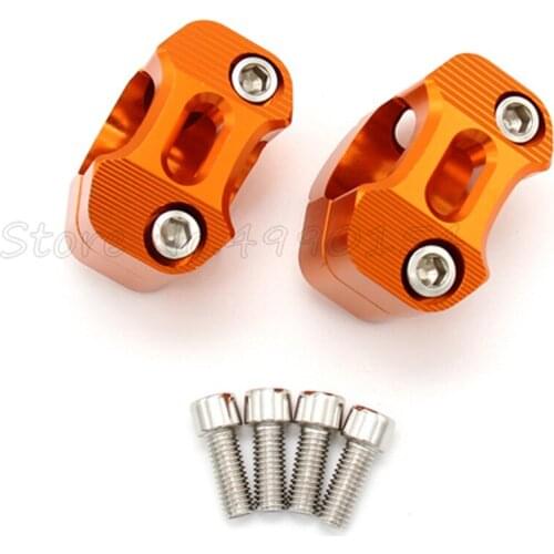 CNC Billet HandleBar Fat Bar Risers Mount Clamp Adaptor 22MM To 28MM For Pit Dirt Bike Racing Motorcycle Enduro Supermoto MX ATV