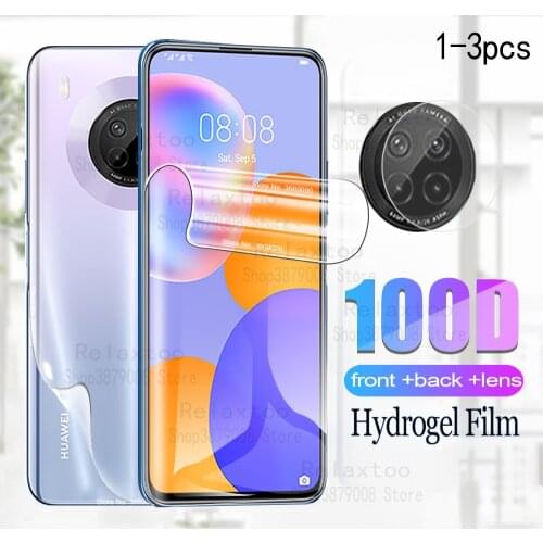 Hydrogel Film For Huawei Y9A Screen Protector For Huawei Y9a y 9 a 9a Back Film huaweiy9a Camera Phone Protective Film 6.63"