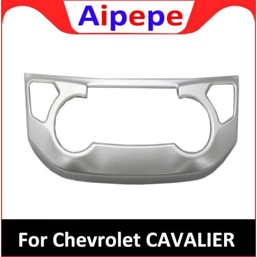 For Chevrolet Cavalier 2016 2018 2019 Accessories Styling ABS Chrome Car Air Conditioner Switch Button Panel Frame Cover Trim