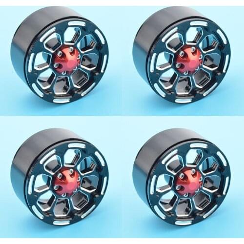 4Pcs Alloy 1.9'' Beadlock Wheel Rim For RC 1:10 Truck Rock Crawler Full Metal 1.9inch Rims RC4WD SCX10 CC01 Accessories