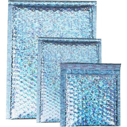 10Pcs Aluminum Foil Bubble Mailer Envelopes Shipping Bag Self Seal Padded Courier Bag Shakeproof Protective Packaging Pouch