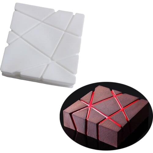 Silicone Mold Birthday Cake Dessert Muffin Baking Home-made Tools for Chocolate Mousse Chiffon Square Pastry 3D Irregular Moulds