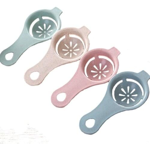 Mini Egg Yolk White Separator Egg Separator Creative Ergonomic Handle Wheat Straw Egg Yolk Separator Egg Tool Kitchen Tools U2