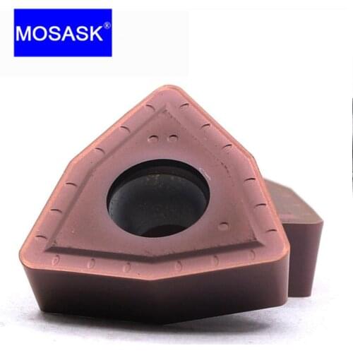 MOSASK 10PCS WCMX ZP152 Hole Stainless Steel CNC Lathe Machining Hole Drilling Tools U Fast Drills Carbide Inserts