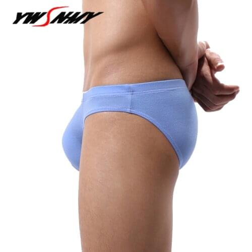 Mens Bamboo Fiber Briefs shorts underwear Breathable Sexy Big U Convex Pouch Underpants Homme Cueca Panties European size S-XL