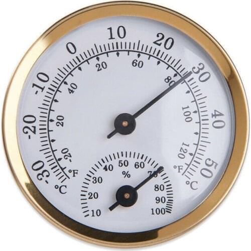 Wall Mounted Thermometer Hygrometer Dial For Home Refrigerator Office Indoor Temperature Measure Tools Household Kitchen Tools