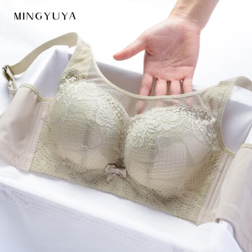 New Large Size Underwear Womens Bra Thin Fat mm Large Cup Strapless Bra Anti-Exposure Gathered Adjustable Anti-Sagging Cover