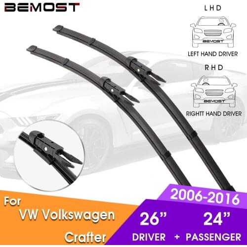BEMOST Car Wiper Blade Front Window Windshield Wipers Blade For VW Volkswagen Crafter 2006-2016 LHD / RHD 26"+24"Car Accessories