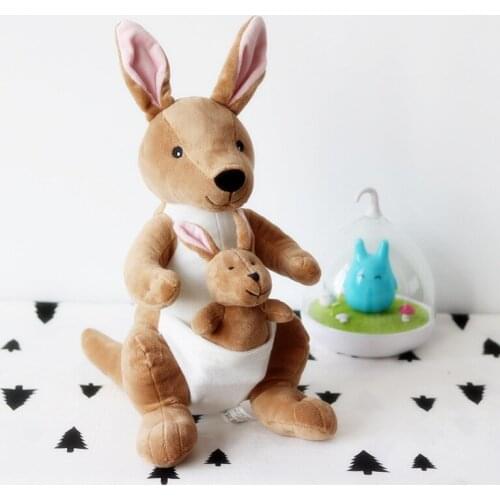 Kangaroo plush toy doll mother and child kangaroo doll Lovely Toy Cute Gift for Children Kids Stuffed Animal Toy