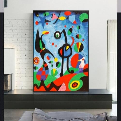 The Garden 1925 By Joan Miro Famous ArtWork Reproductions Abstract Canvas Paintings Of Joan Miro Wall Pictures Home Wall Decor