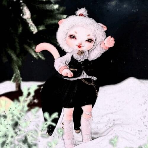 Canna 1/8 Pet BJD Doll Animal Figure Resin Art Toys for Kids Doll House Accesorios Oueneifs