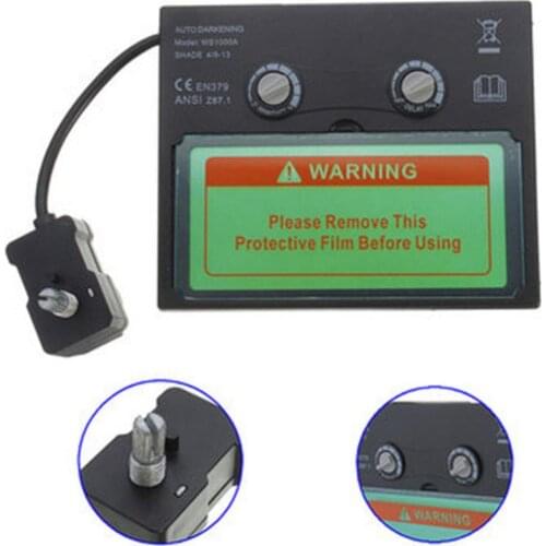 Solar Panel Auto Darkening Welding Helmet Mask Lens Filter Shade Tool Part, Sensitivity adjustment