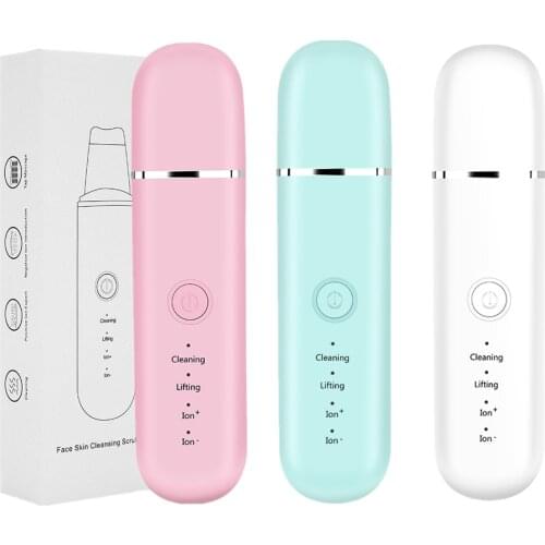 Ultrasonic Skin Scrubber Shoveling Machine Cleansing Beauty Exfoliating Acne Rejuvenation Beauty Removing Blackheads Dead Skin