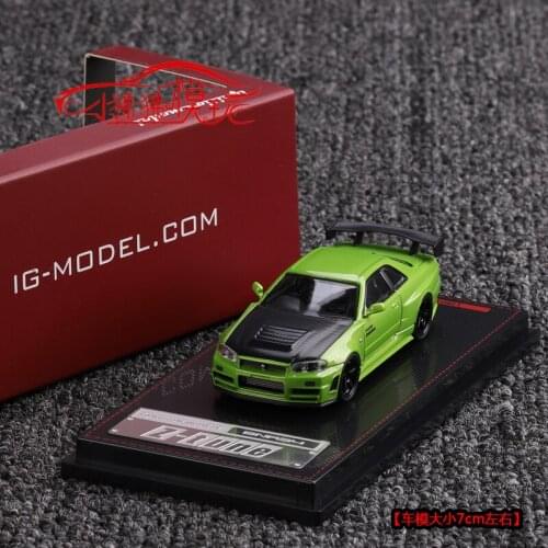 Ignition 1:64 Nismo GT-R R34 Z-tune Diecast Collection of Simulation Alloy Car Model Children Toys