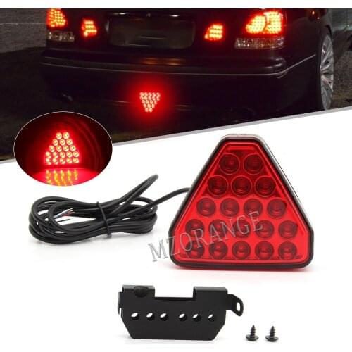 1pc Brake Lights Universal F1 Style 20 LED Red Rear Tail Third Brake Stop Safety Lamp Light Car LED Signal Lamp
