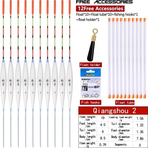 10pcs/lot Fresh Water Fishing Floats High Quality Bobber Nano Fishing Boya Shallow Water Buoy Carp Fishing Tackle Accessories