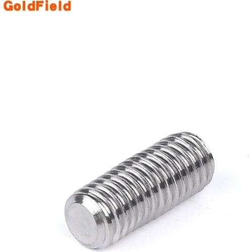 100/50pcs 304 stainless steel Allen Head Hex Hexagon Socket Flat Point Set Screw End Grub Headless Bolt M3 M4 M5